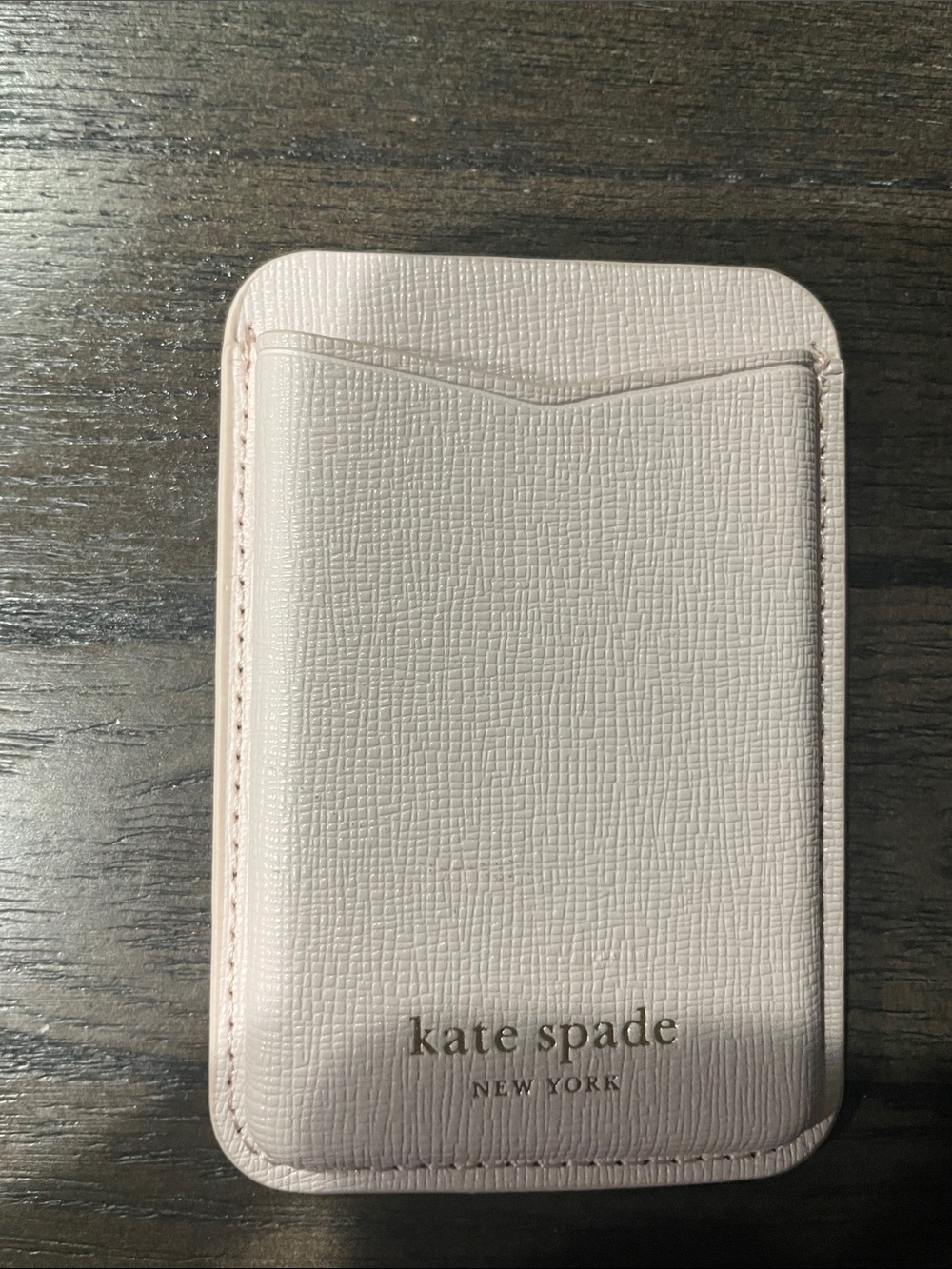 kate spade Pale Blush Pink Leather Card Holder